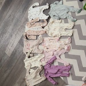 Newborn girls onesie- lot of 10